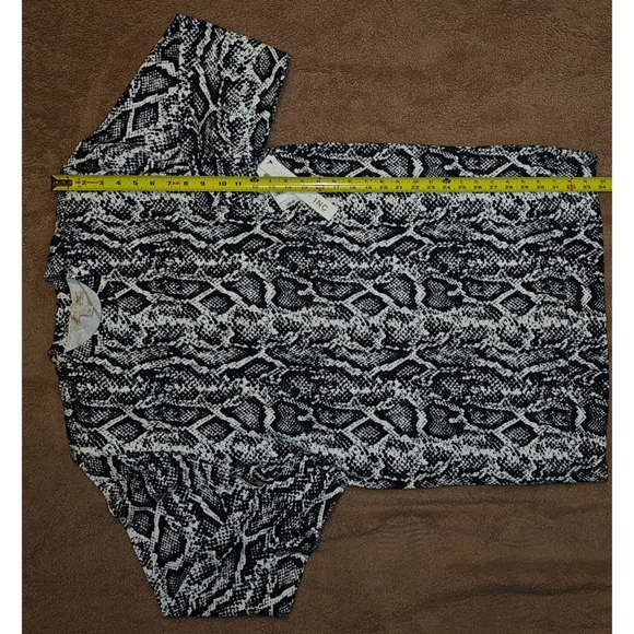 CULPOS x INC International Concepts Black and White Bodycon Sweater Dress, Sz L - Picture 4 of 6